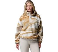 Columbia - Women's Helvetia II Printed Cropped Half Snap - Fleecepullover, Gr. L, beige (SeaSalt/Summits)