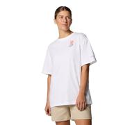 Columbia Damen T-Shirt Rolling Bend Graphic Oversized Weiß Größe M
