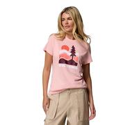 Columbia Ruby Springs Graphic Fitted Short Sleeve pink sand, get hiked (670) M