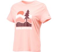 Columbia Ruby Springs Graphic Fitted Short Sleeve pink sand, get hiked (670) M