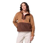 Columbia Damen Sequoia Grove 1/2 Zip Fleece-Jacke, Kamelbraun/Tabak/Zing, Groß