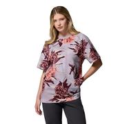 Columbia Damen Sequoia Grove Printed Tee Kurzärmeliges T-Shirt, Schieferviolett, Blühend, M EU