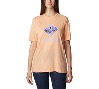 COLUMBIA Damen Shirt Bluebird Day™ Relaxed Crew Neck (1934002) M Peach Hthr, CSC Stacked Lakeside Grx