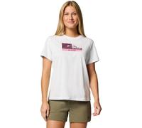 COLUMBIA Damen Shirt Delta Drift Graphic Short Sleeve (2120121) S Sea Salt, Linear Peakscape