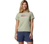 COLUMBIA Damen Shirt Delta Drift Graphic Short Sleeve (2120121) XL Safari, Linear Peakscape