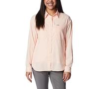 Columbia Damen Silver Ridge Utility-Hemd mit Langen Ärmeln Wanderhemd, Pfirsichblüte, XX-Large