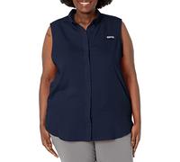 Columbia Damen Standard Tamiami Ärmelloses Hemd, Collegiate Navy, Größe S
