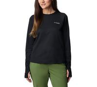 Columbia Damen Summit Valley Long Sleeve Crew Wander-Shirt, Schwarz, Large