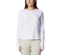 Columbia Damen Summit Valley Long Sleeve Crew Wander-Shirt, Weiss/opulenter Garten, Mittel