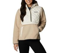 Columbia Damen Sweet View Fleece Kapuzenpullover, Kreide/Ancient Fossil, X-Small