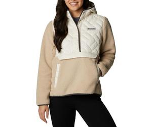 Columbia Damen Sweet View Fleece Kapuzenpullover, Kreide/Ancient Fossil, X-Small