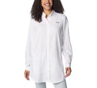 Columbia Damen Tamiami Langarm-Tunika Wander-Shirt, Weiss/opulenter Garten, XX-Large
