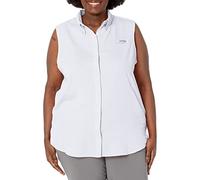 Columbia Damen Tamiami Women's Sleeveless Sport-Shirts, Weiß, Medium