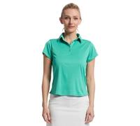 Columbia Damen Tidal Tee Kurzarm Polo, Glaze Green, X-Groß