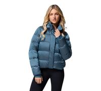 Columbia - Doudoune isolée en duvet naturel - Amaze Puff Hooded Jacket Everblue High Shine für Damen - Größe M - Blau Blau M
