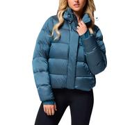 Columbia - Doudoune isolée en duvet naturel - Amaze Puff Hooded Jacket Everblue High Shine für Damen - Größe XL - Blau Blau XL