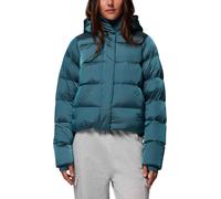 Columbia - Doudoune isolée en duvet naturel - Amaze Puff Hooded Jacket Everblue High Shine für Damen - Größe M - Blau Blau M