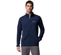 Columbia Essential Hike Grid Fleece Full Zip Herren Rollkragenpullover, blau M