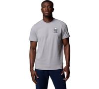 Columbia Explorers Canyon Back Short Sleeve Tee columbia grey, get hiked (038) XL