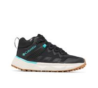 Columbia Damen Facet 75 Mid Outdry wasserdichte Wanderstiefel, Schwarz (Black x Bright Aqua), 41.5 EU