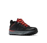 Columbia Wanderschuhe Facet 75 OutDry Herren – niedriger Schnitt – Black/Fiery Red Größe 42