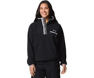 Columbia - Fleece mit Halbdruck - Helvetia II Cropped Half Snap Fleece Black für Damen - Größe XS - schwarz schwarz XS