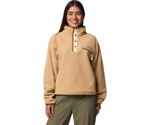 Columbia - Fleece mit Halbdruck - Helvetia II Cropped Half Snap Fleece Canoe für Damen - Größe L - Braun Braun L