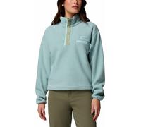 Columbia - Fleecejacke mit halbhohem Kragen - Damen / Frau - Helvetia II Cropped Half Snap Fleece Crushed Blue Safari Marine Light - Blau L