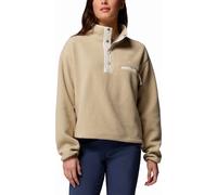 Columbia Helvetia II Cropped Half Snap Damen Fleecejacke beige weiß - XS