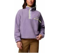 Columbia - Fleecejacke mit halbhohem Kragen - Damen / Frau - Helvetia II Cropped Half Snap Fleece Shale Purple Lavender Pearl Ctrn - Violett XL