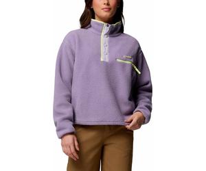 Columbia - Fleecejacke mit halbhohem Kragen - Damen / Frau - Helvetia II Cropped Half Snap Fleece Shale Purple Lavender Pearl Ctrn - Violett M