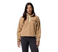 Columbia - Fleece mit Halbdruck - Helvetia II Cropped Half Snap Fleece Canoe für Damen - Größe L - Braun Braun L