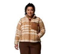 Columbia West Bend™ 1/4 Zip II Damen Pullover - (Größe: L/40, Braun,mehrfarbig)