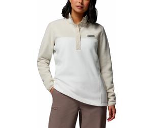 Columbia - Halboffene Jacke für Wanderungen aus Fleece - für Damen - Benton Springs 1/2 Snap Pull Over II Sea Salt Dark Stone - Benton Beige M