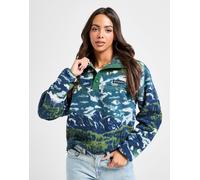 Columbia Helvetia Crop Print Fleece Damen - Damen, Blau - L