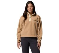 Columbia - Fleece mit Halbdruck - Helvetia II Cropped Half Snap Fleece Canoe für Damen - Größe L - Braun Braun L