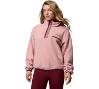 Columbia Helvetia II Cropped Half Snap Fleece Damen Rollkragenpullover, rot S