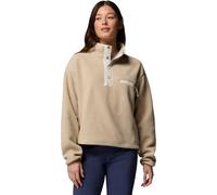 Columbia Helvetia II Cropped Half Snap Damen Fleecejacke beige weiß - XL