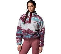 Columbia Helvetia Ii Damen Cropped-Crop-Halbverschluss, Rich Wine Sisters/Rich Wine, L
