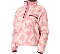 Columbia Women's Helvetia II Cropped Sherpa Half Snap Printed Fleece rosette, sprayflower (661) M