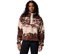 Columbia Helvetia II Printed Cropped Half Snap Damen Rollkragenpullover, braun XL