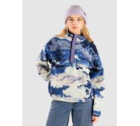 Columbia - Women's Helvetia II Printed Cropped Half Snap - Fleecepullover, Gr. S, blau (Nocturnal/Dreaming)