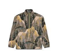 Columbia - Helvetia II Printed Half Snap Fleece - Fleecepullover, Gr. L, oliv (StoneGreen/Soarin)