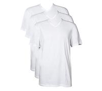 Columbia Herren 3er-Pack Baumwoll V-Ausschnitt T-Shirt, Weiss/opulenter Garten, Mittel