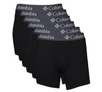 Columbia Herren 6 Pack Performance Boxer Brief Retroshorts, Schwarz, Medium (6er Pack)