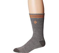 Columbia Herren 92% Acryl, 7% Polyester, 1% Elastan Lässige Socken, Grau/Burnt Orange, 37.5-46 EU