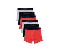 Columbia Herren Amazon Exclusive 6 Pack Performance Boxer Brief Retroshorts, Blutorange/Schwarz/Cool Grey, XX-Large (6er Pack)