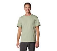 Columbia Herren Barton Springs Kurzarm Grafik Kurzärmeliges T-Shirt, Safari/Schwarz, L