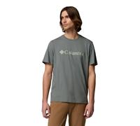 Columbia - CSC Basic Logo Tee - T-Shirt, Gr. M, grau (SedonaSage/GemColumbia)