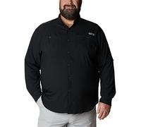 Columbia Herren Big and Tall PFG Tamiami II UPF 40 Langarm-Angelshirt, Schwarz, 5X
